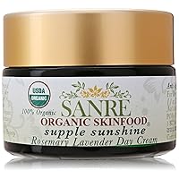 Supple Sunshine - 100% USDA Organic Rosemary and Lavender Day Cream - No SPF