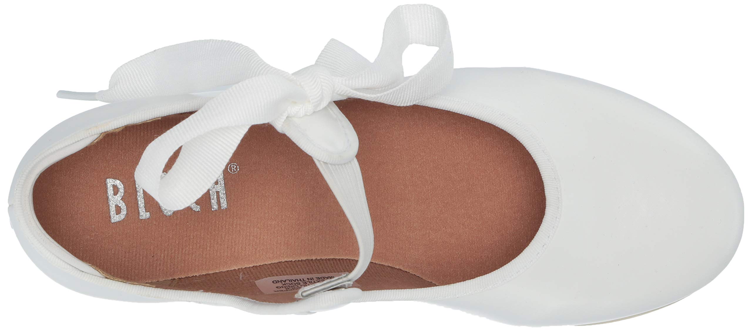 Bloch Girl's Annie Tyette Dance Shoe, Elastic Strap with Grosgrain Ribbon, Cushioned Insole, Non-Slip Sole, Techno Tap Plates Attached, Comfortable, High Durability, Superior Fit