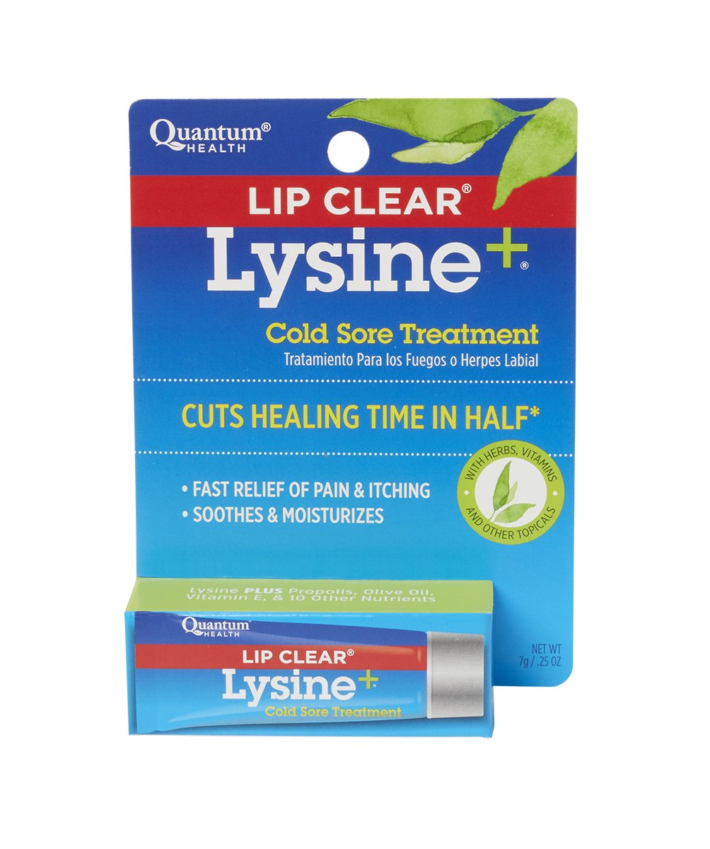 Quantum Health Lip Clear Lysine+ Cold Sore Treatment Ointment, Transparent, 0.25 Ounce