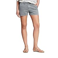 Women's Mid-Rise Cotton Chino 3 Inch Inseam Shorts