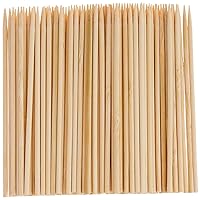 HIC Kitchen Bamboo BBQ, Kabob and Grill Skewers, 4-Inches Long, Set of 100, 4 Inch, Brown