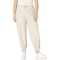 KENDALL + KYLIE Women's Plus Size Sueded Utility Cargo Jogger