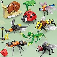 Insect Animal Building Blocks Toys Set, 8 Boxes STEM Building Blocks Toy, Party Favor for Kids, Gifts for Children Over 6 Years Old, Birthday Gifts Compatible with Lego, 692PCS