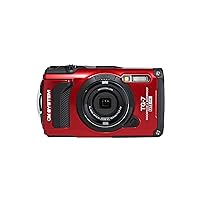 OM System Tough TG-7 Underwater Camera (Red) (Renewed)