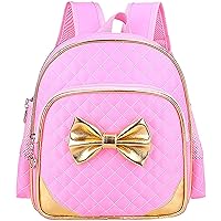 Toddler Preschool Bag Kindergarten Kids Backpack for Little Girls 11 inches Pink