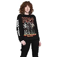 KISS Unisex Long Sleeved Tee: End Of The Road Tour (Back & Arm Print)