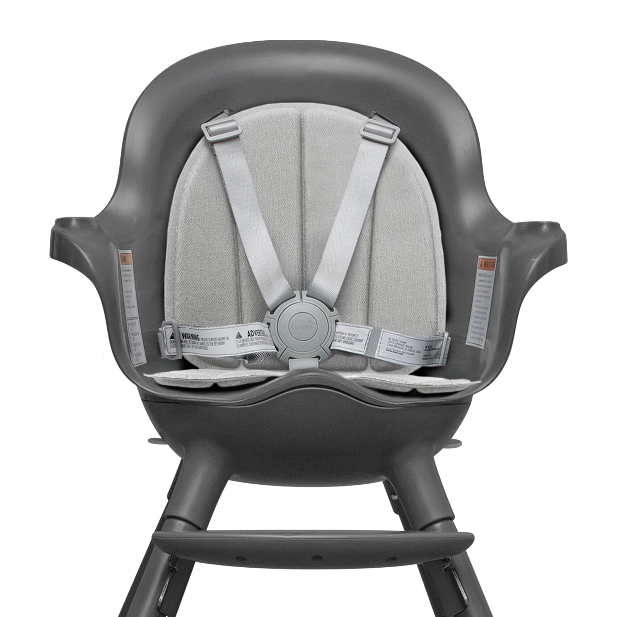 Boon Grub High Chair Cushion - Extra Machine Washable Booster Seat Pad Replacement - for Use with Grub Baby High Chair - Up to 50 Lbs. - Gray