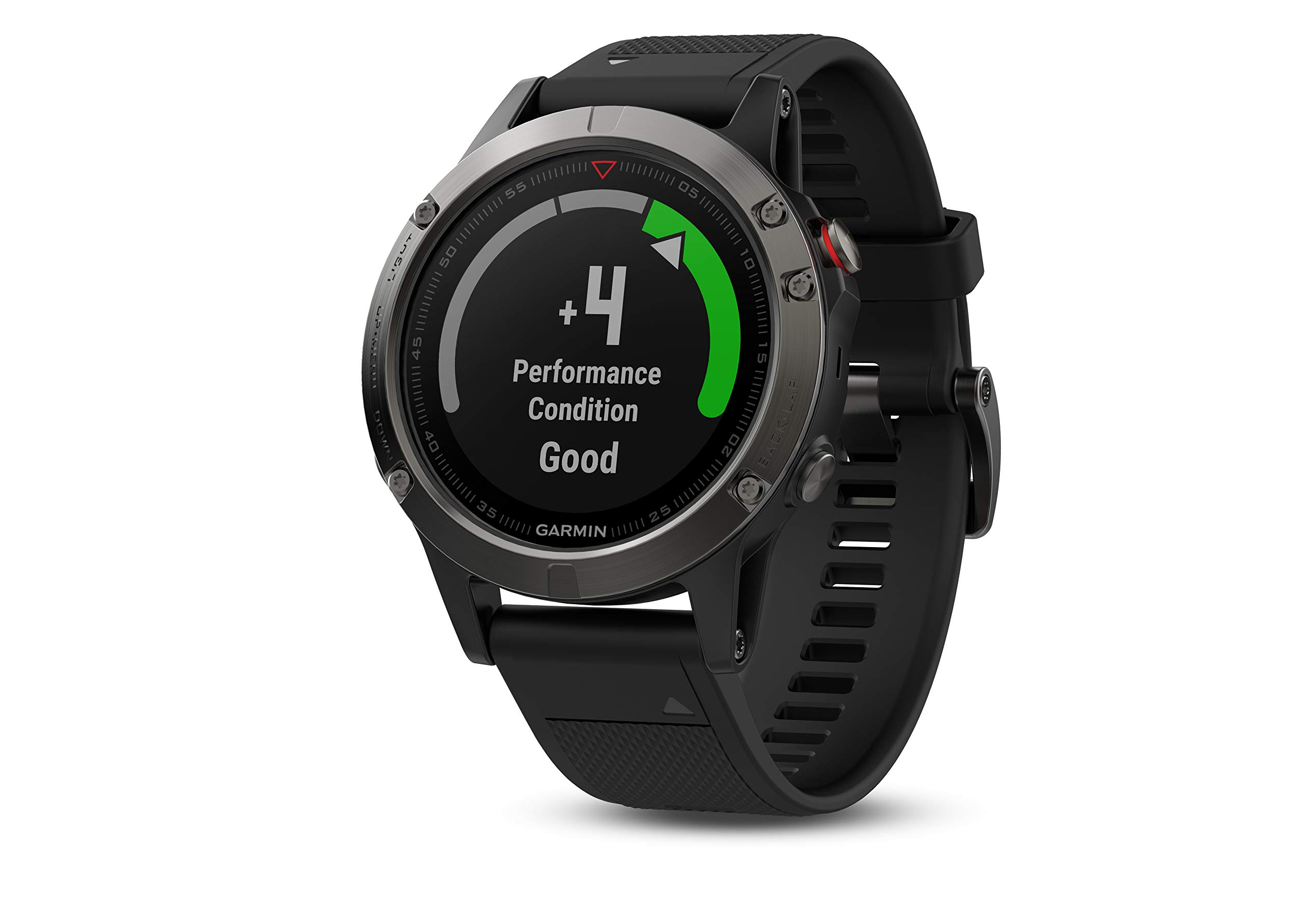 Garmin fēnix 5, Premium and Rugged Multisport GPS Smartwatch, Slate Gray/Black Band, 47 MM