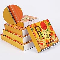 Appetizing Cardboard Pizza Boxes, Takeout Containers - 10 Pack 7.3 x 7.3 x 1.6