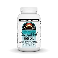 OmegaEPA Fish Oil - Marine Lipids with EPA & DHA Supports Cardiovascular & Brain Health - 100 Softgels