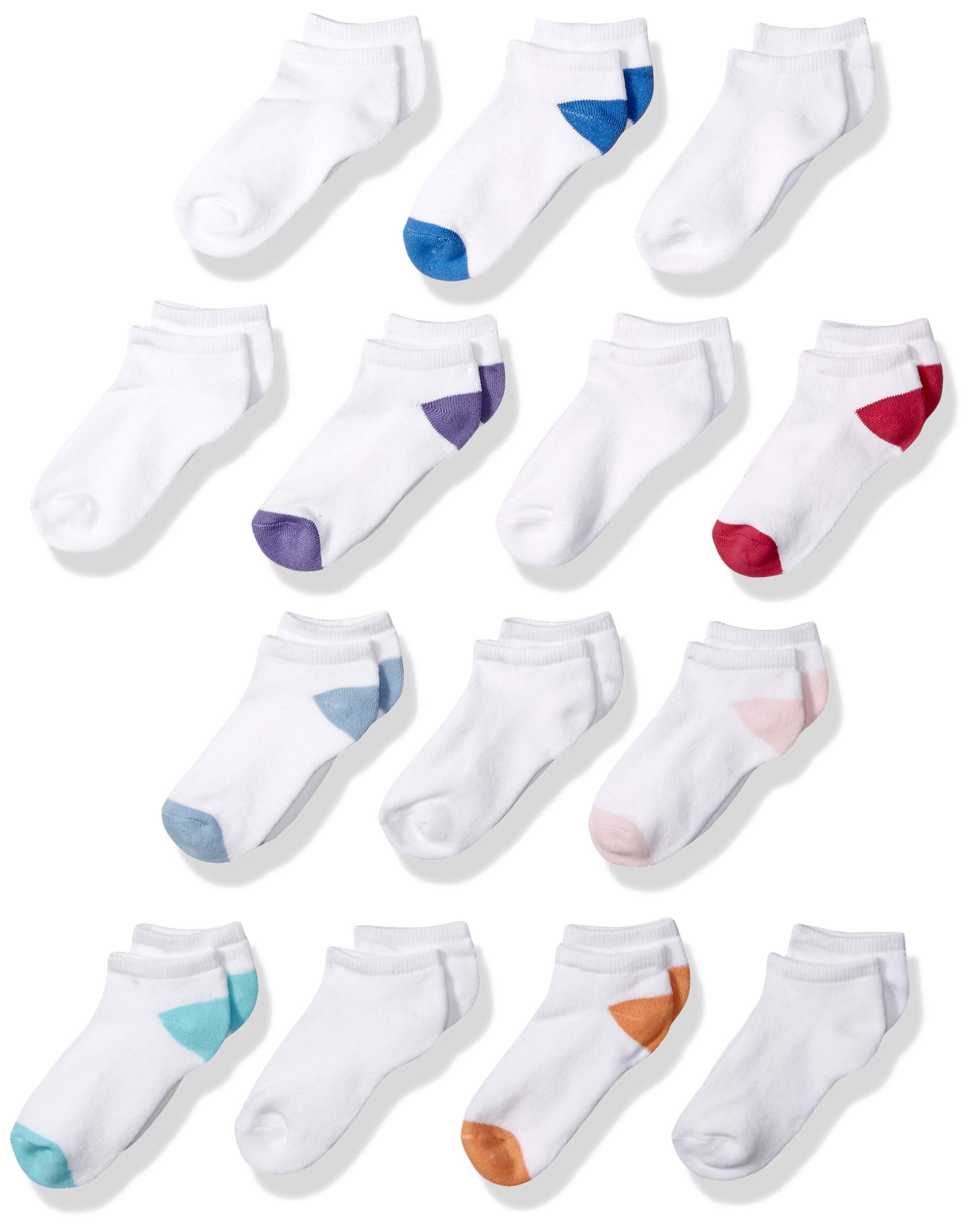 Amazon Essentials Unisex Kids and Toddlers' Cotton Low Cut Sock, 14 Pairs