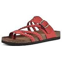 WHITE MOUNTAIN Women's Hayleigh Signature Comfort Molded Braided Footbed Sandal