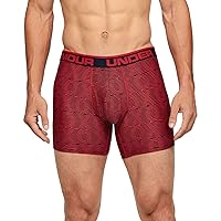 Under Armour O Series 6in Novelty Brief - Men's Red/Black 2
