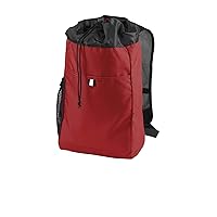 Port Authority Hybrid Backpack, Chili Red/Black, One Size