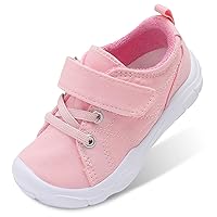 BARERUN Kids Canvas Shoes Running Shoes for Girls Boys Wide Toe Box Barefoot Toddler Sneakers Girls Boys School Shoes Non-Slip Toddler Tennis Shoes