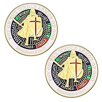 Put On The Whole Armor of God Lapel Pin for Men,2 Pcs 1.2 Inch Lapel Pins Bulk for Religious Cross Masonic Bible Verse Chaplain Badge Button Pins,Catholics Brooch Gift for Men Women