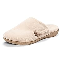 Vionic Women’s Gemma Mule Slipper - Comfortable Spa House Slippers that include Three-Zone Comfort with Orthotic Insole Arch Support, Soft House Shoes for Ladies