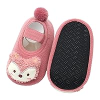 Children Toddler Shoes Autumn and Winter Boys and Girls Floor Socks Non Slip Plush Toddler First Walking Shoes Girls