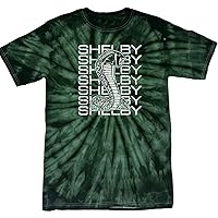 Shelby Cobra Stacked Tie Dye Spiral Short Sleeve T-Shirt for Kids