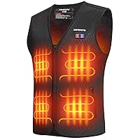 KEMIMOTO Heated Vest for Men,Winter Warming Heating Vest,Heated Hunting Vest,Electric Heated Vest,BATTERY NOT INCLUDED