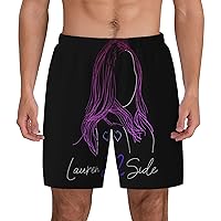 Laurenzside Mens Casual Swim Trunks Board Shorts Surf Board Shorts Quick Dry with Mesh Lining Drawstring Swimsuit