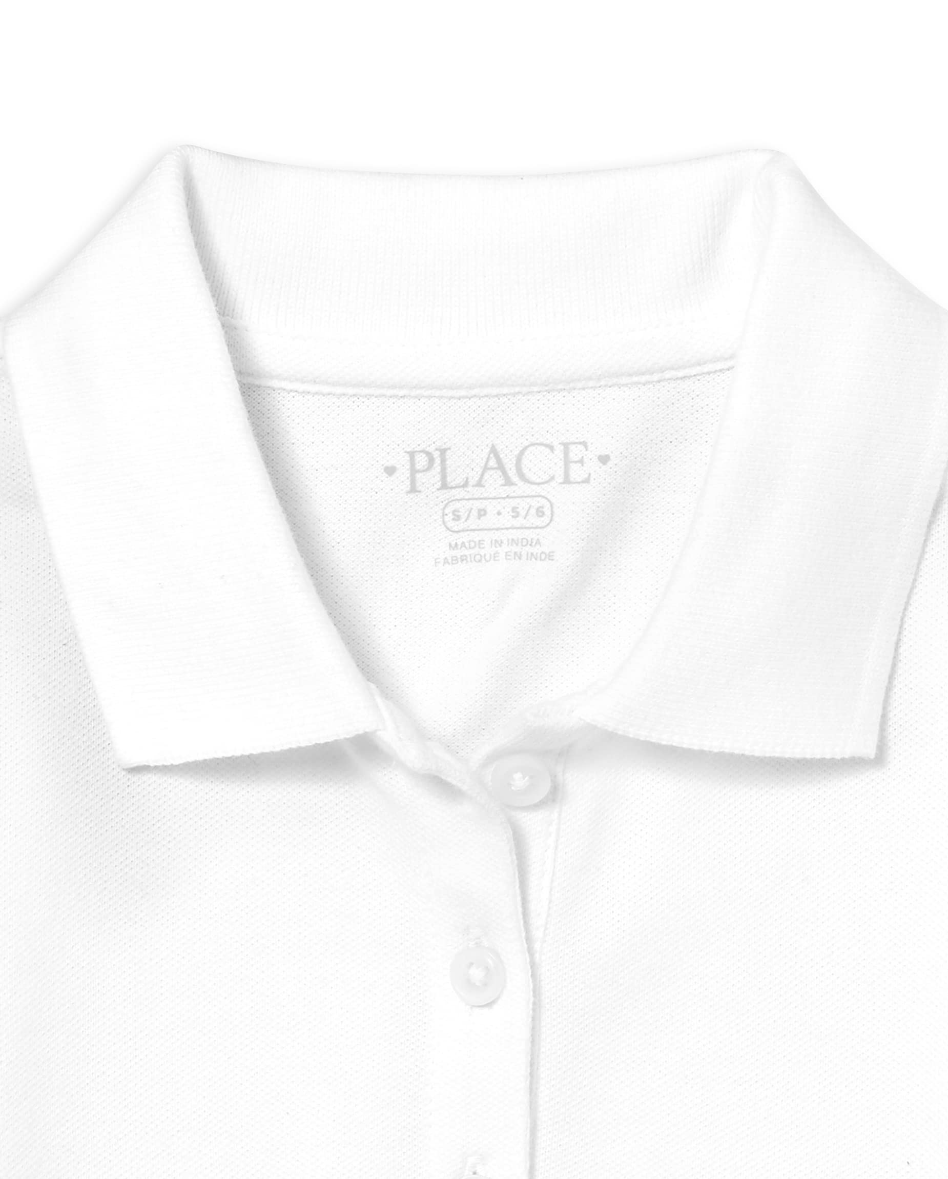 The Children's Place Girls' Long Sleeve Pique Polo
