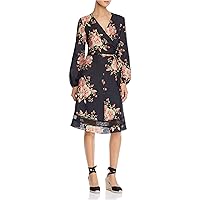 Womens Floral Wrap Dress