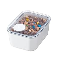 iDesign Recycled Plastic Small Dry Goods Kitchen Canister with Airtight Lid – 6.34