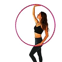 The Spinsterz Beginner Hoop: Weighted Fitness Hula-Hoop for Adults Weight Loss, Waist Exercise Ring for Cardio & Core, Adjustable Quality Detachable Hula Shaper for Beginners, Made in USA