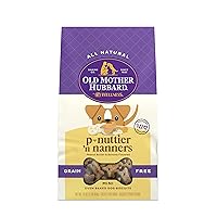 by Wellness Classic P-Nuttier 'N Nanners Grain Free Natural Dog Treats, Crunchy Oven-Baked Biscuits, Ideal for Training, Mini-Size, 16 ounce bag