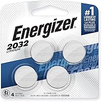 Energizer CR2032 Batteries, 3V Lithium Coin Cell 2032 Watch Battery, 4 Count