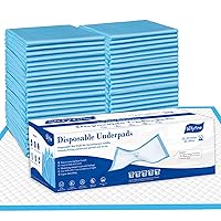 Disposable Bed Pads 23 x 36 in (100 Count) Adults Incontinence Medical Underpads, Heavy Absorbent Chucks for Women Postpartum, Premium Baby Changing Pee Pad