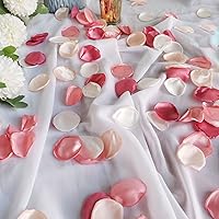 Pink Rose Petals,Blush Pink Flower Silk Petals,Scatter Petals for Wedding Aisle Scatter,Dinner Table Centerpieces Party Decoration,Romantic Night,Valentine's Day Home Decor,200PCS