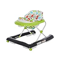 2-in-1 Ava Baby Walker, Easy Convertible Baby Walker, Walk Behind, Height Adjustable Seat, Added Back Support, Detachable Slate, Green