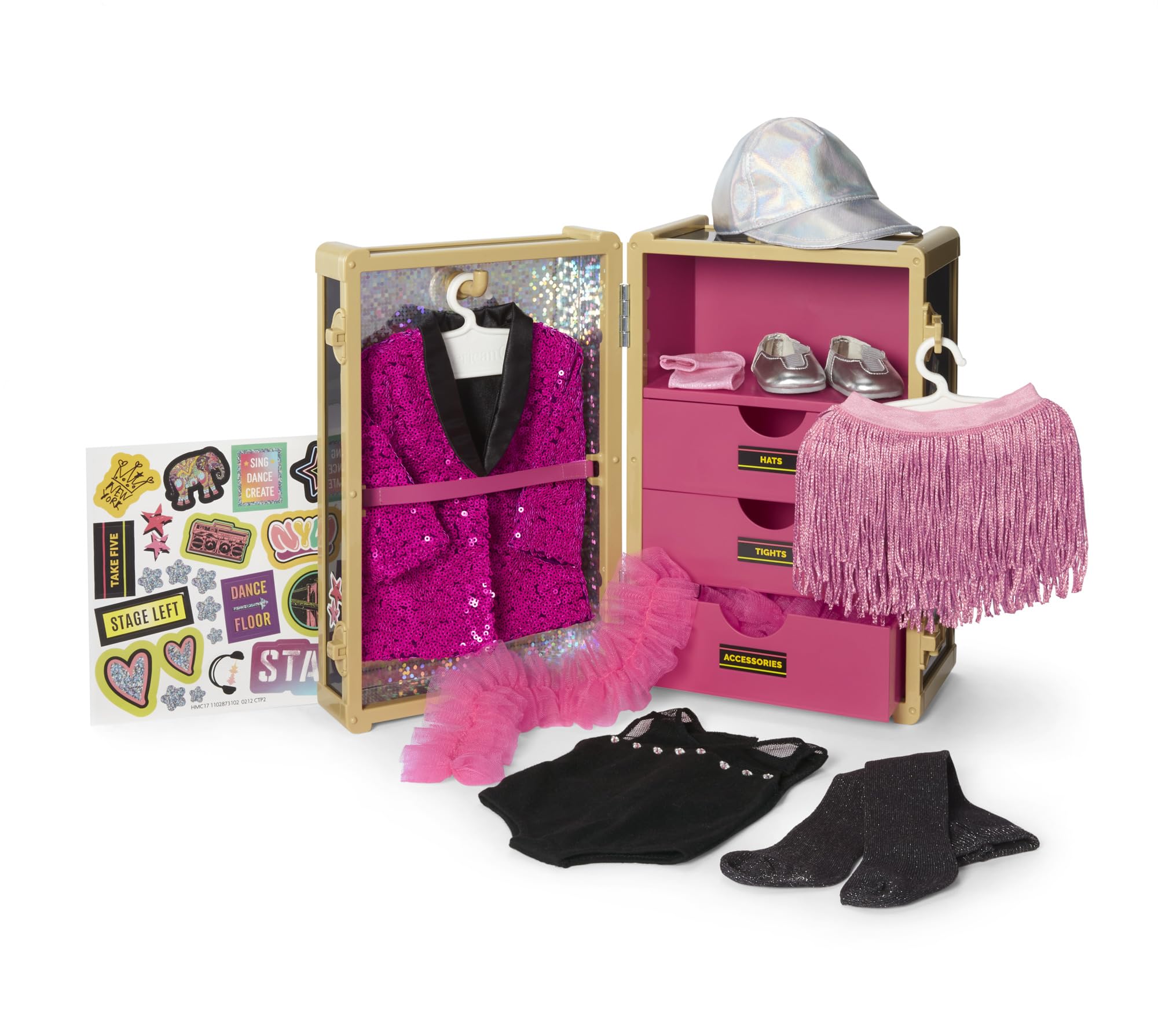 American Girl Girl of The Year Kavi Sharma 18-inch Doll Backstage Trunk Featuring 10+ Pieces for Ages 8+
