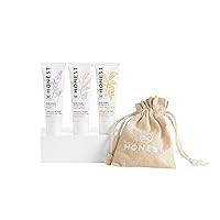 The Honest Company Seriously Soft Hand Care Kit | 3 Scented Hand Creams + Moisturizing Organic Gloves | Antioxidant-Packed for Dry Skin | Hypoallergenic + Dermatologist Tested