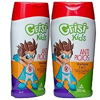 Grisi Kids Cleansing and Lice Repel Shampoo, Helps with The Appearance of lice, Quassia Extract, Conditions Hair, 10.14 FL Oz, 2 Count