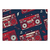Classic Vintage Retro Style Boombox Radio Wooden Puzzles Adult Educational Picture Puzzle Creative Gifts Home Decoration