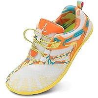 Barefoot Minimalist Shoes Women Beach Shoes Men Wide Width Swim Surf Shoes Yellow M US M(W:7.5-8.5, M:6-6.5)=EU37-38