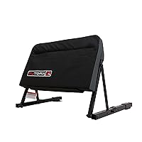 Universal Mount ATV Backrest, Heavy-Duty Steel Seat Frame, Adjustable Seat Back Positions, 2” Thick Cushion, Folds Down Flat When Not in Use, TX219