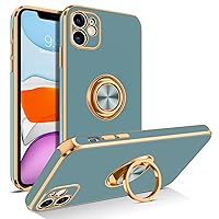 BENTOBEN iPhone 11 Case with 360° Ring Holder, Shockproof Slim Kickstand Magnetic Support Car Mount Women Men Non-Slip Protective Phone Case for iPhone 11 6.1