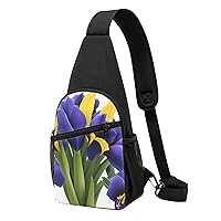 Violet Sling Bags For Man And Women Crossbody Chest Bag Shoulder Bag For Casual Sport Daypack