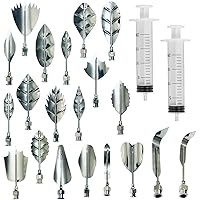 Stainless Steel Flowers Leaves 3D Jelly-Art-Tools Pudding-Nozzle Cake Needles Gelatin Tools