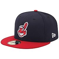 New Era Wahoo Cleveland Indians 9Forty / 9TwentyAdjustable Fit Hat : One  Size Fit Most (2 Tone Slide Buckle Closure) Navy