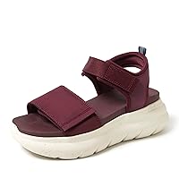Dearfoams Women's Lightweight Comfortable Adjustable Platform Sandal