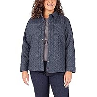 Dickies Women's Plus Size Quilted Flannel Shirt Jacket