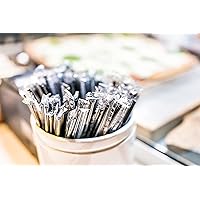Perfect Stix Wrapped black plastic straws. 7.75 inches pack of 1000 ct