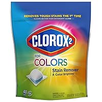 2 Laundry Stain Remover and Color Booster Pack, 40 Count