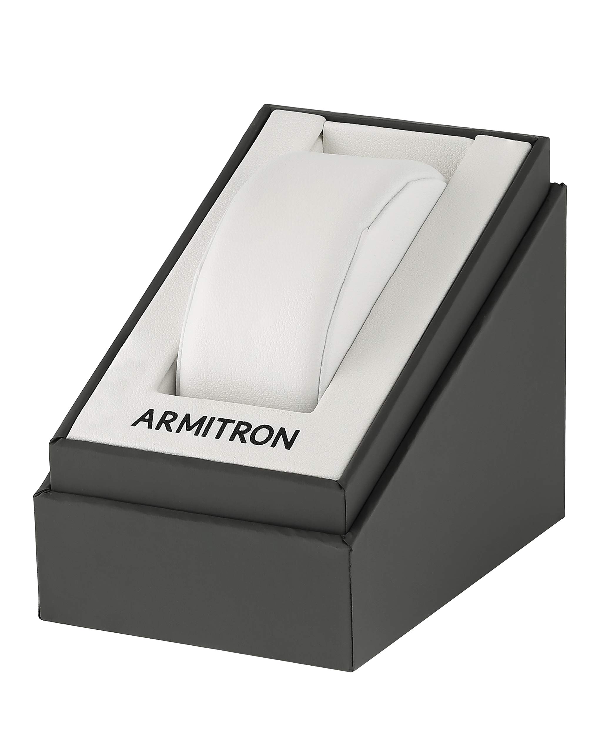 Armitron Women's 75/2447 Diamond-Accented Leather Strap Watch