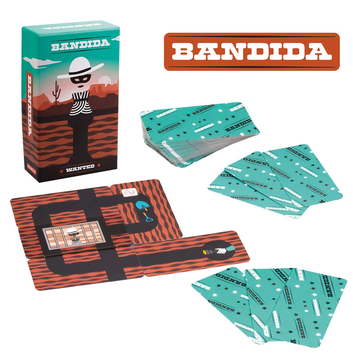 Helvetiq Bandida Card Game | Fun Strategy Game for Family Game Night | Cooperative Game for Adults and Kids | Ages 6+ | 1-4 Players | Average Playtime 15 Minutes | Made